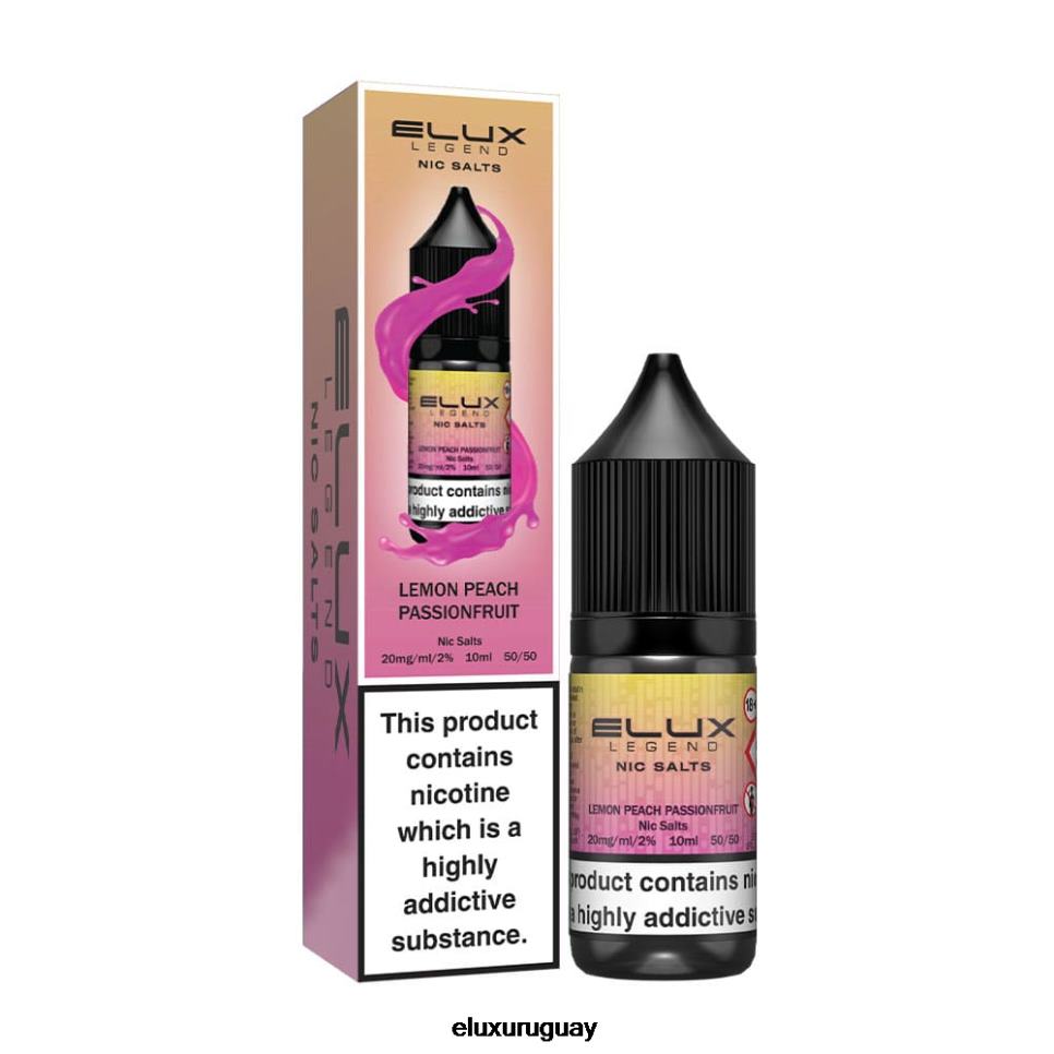 Elux Legend sal nic 10ml maracuyá melocotón limón RR86T70 - Elux Montevideo