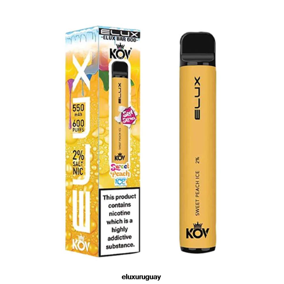 Elux Bar vape desechable serie dulce hielo de durazno dulce RR86T108 - Elux Amazon Uruguay