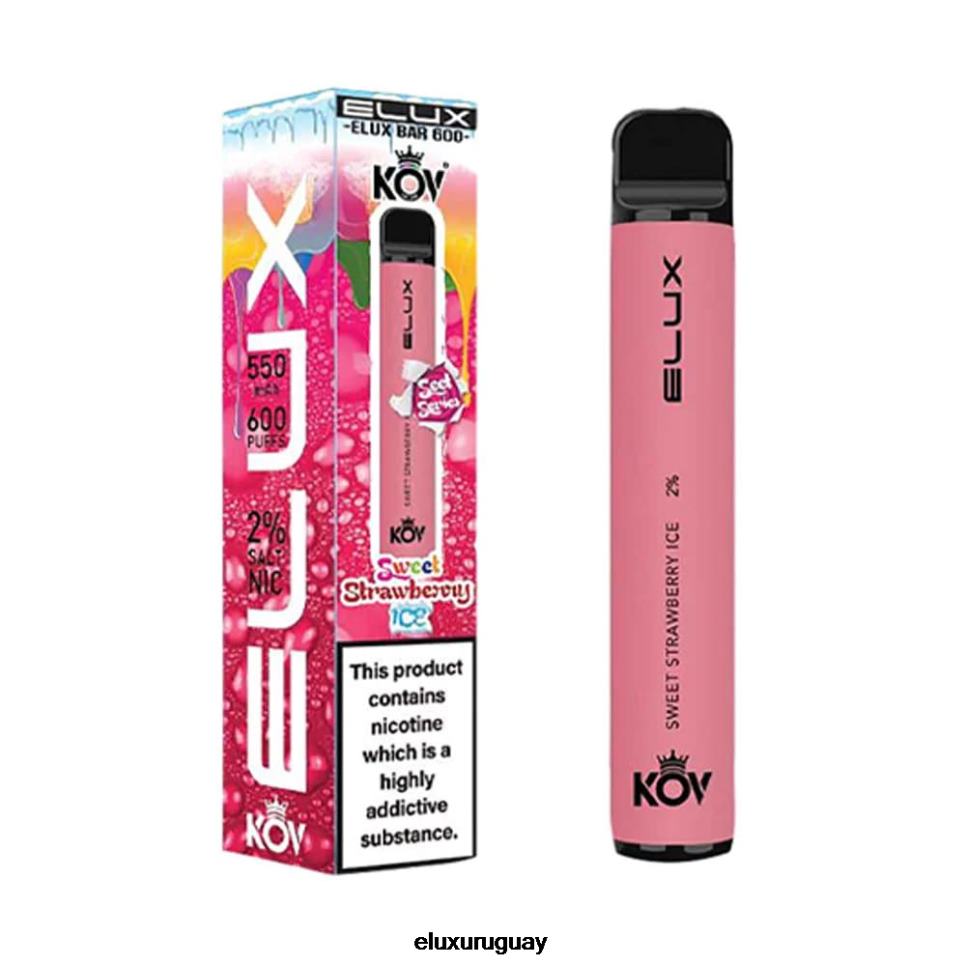 Elux Bar vape desechable serie dulce hielo dulce de fresa RR86T110 - Elux Montevideo
