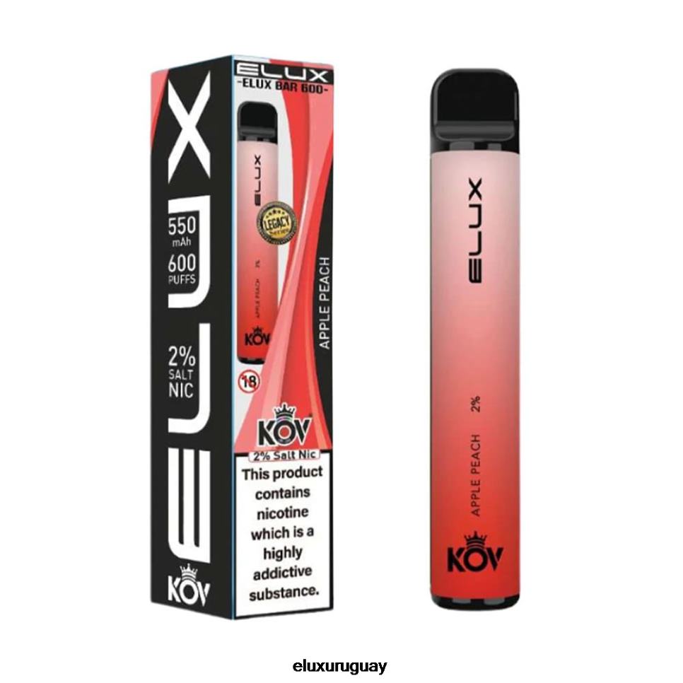 Elux Bar vape desechable serie Legacy durazno manzana RR86T103 - Elux Vape Price
