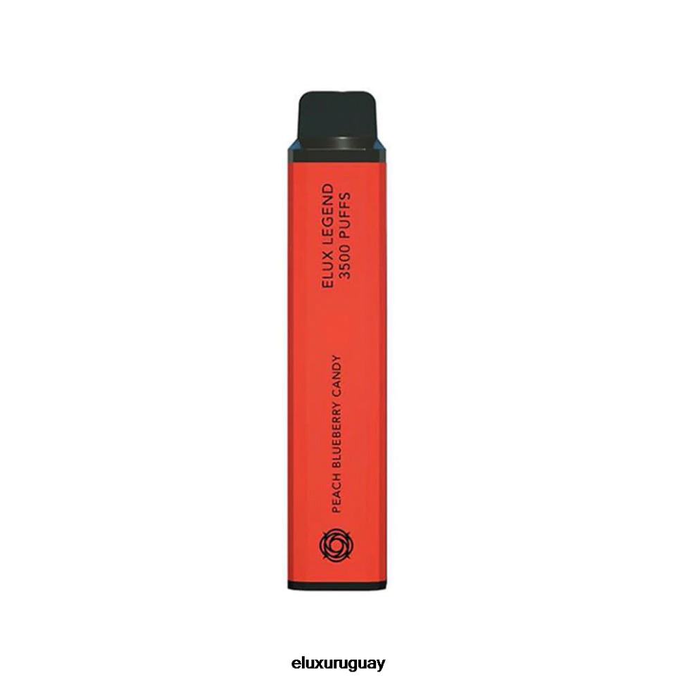 Elux Legend Vape disponible de 3500 inhalaciones caramelo de durazno y arándanos RR86T60 - Elux Montevideo