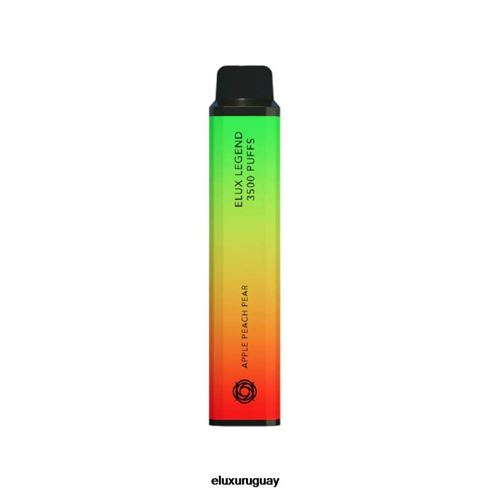 Elux Legend Vape disponible de 3500 inhalaciones manzana durazno pera RR86T75 - Elux Vape Review