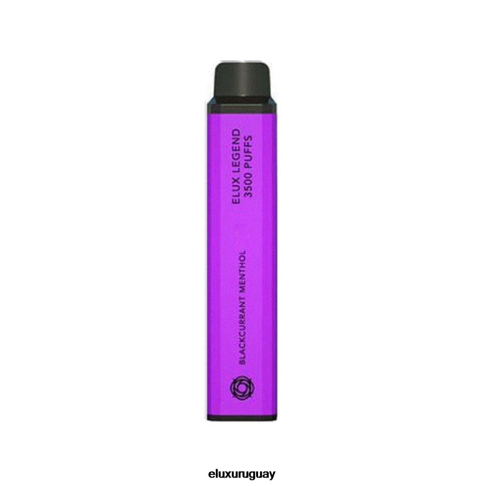 Elux Legend Vape disponible de 3500 inhalaciones mentol de grosella negra RR86T76 - Elux Review Uruguay