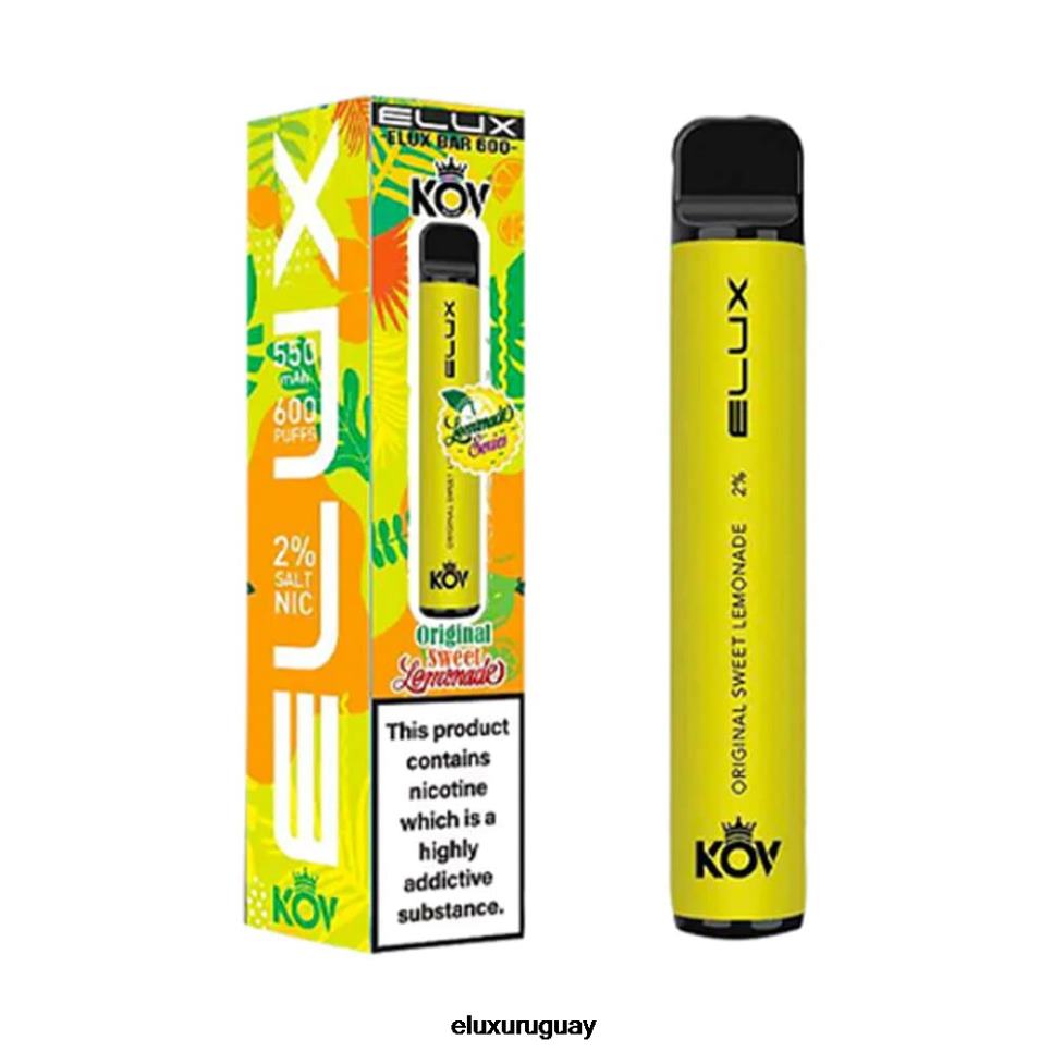Elux Bar Lemonade Series vaporizador desechable original limonada dulce RR86T8 - Elux Amazon Uruguay