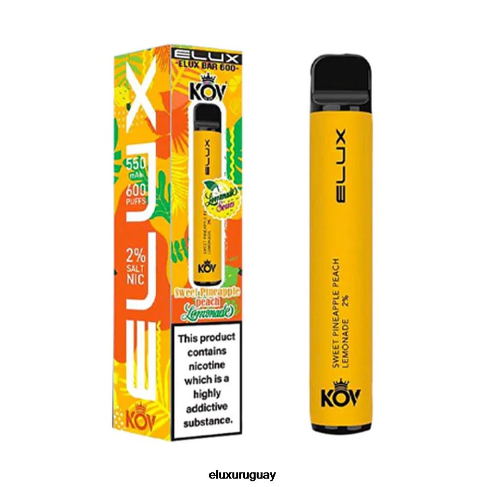 Elux Bar vape desechable serie limonada dulce de limonada de melocotón de piña RR86T78 - Elux Amazon Uruguay