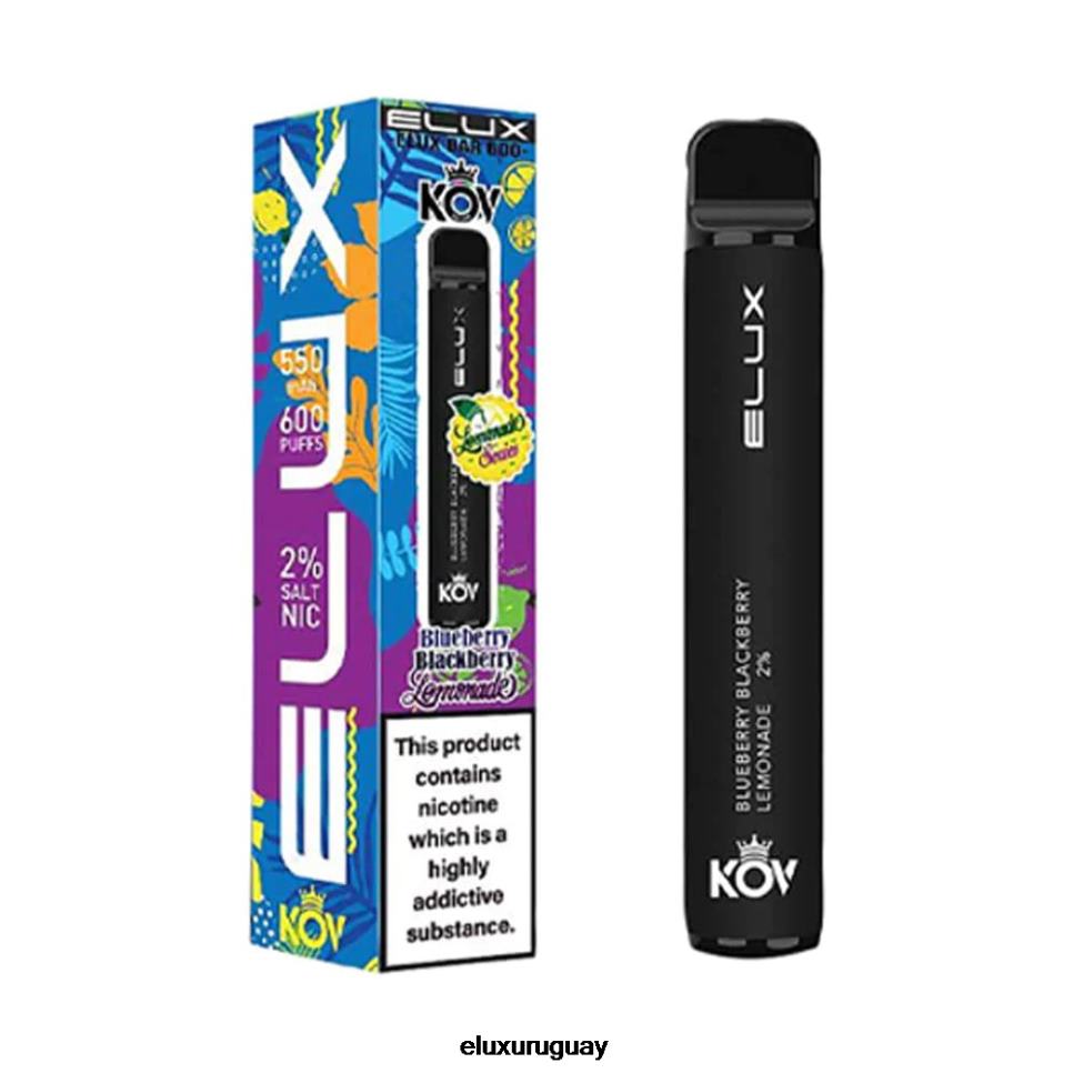Elux Bar vape desechable serie limonada limonada de arándanos y moras RR86T105 - Elux Vape Review