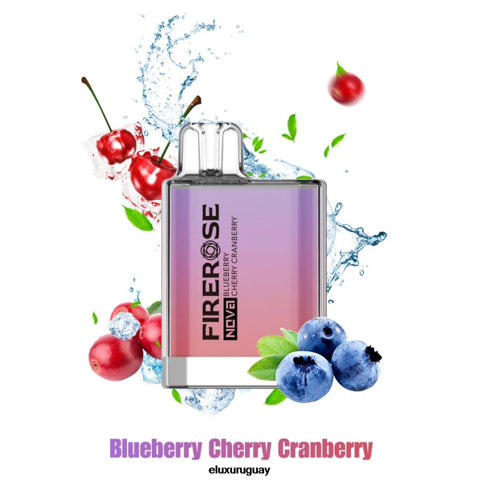 Elux Firerose Nova Vape disponible de 600 inhalaciones arándano cereza arándano RR86T21 - Elux Vape Uruguay