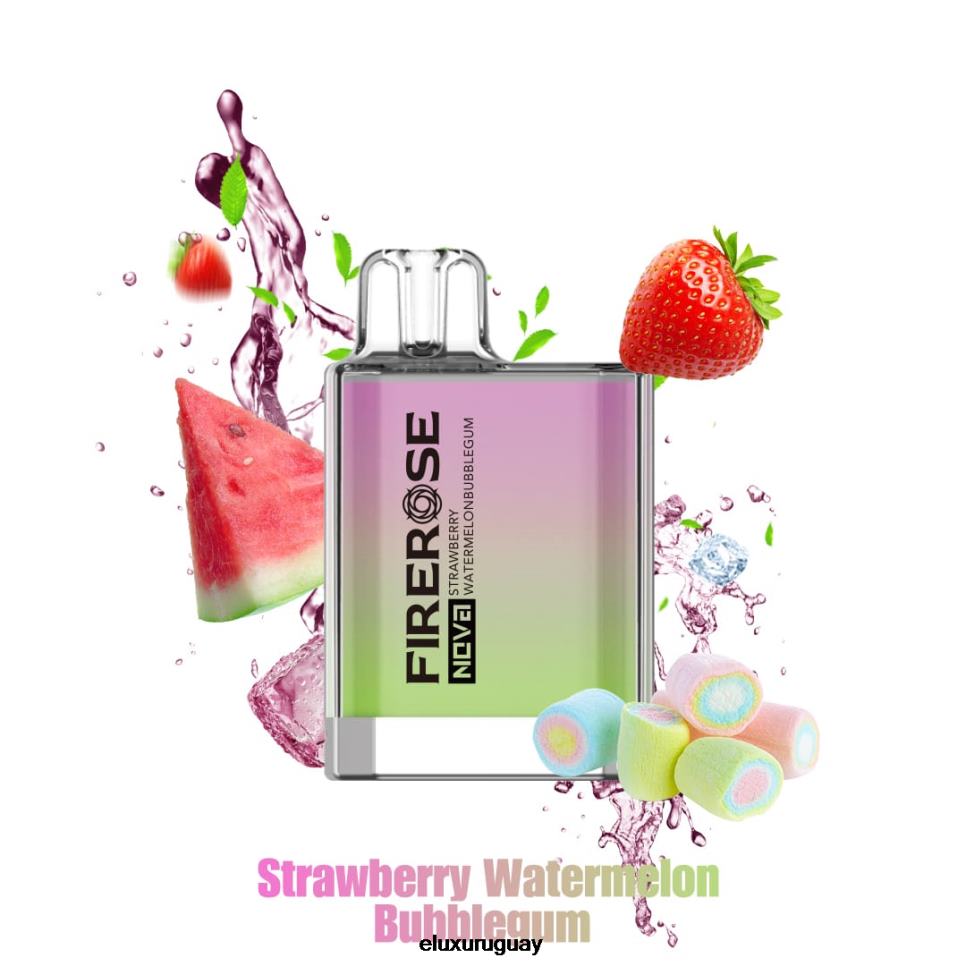 Elux Firerose Nova Vape disponible de 600 inhalaciones chicle de fresa sandía RR86T24 - Elux Vape Near Me