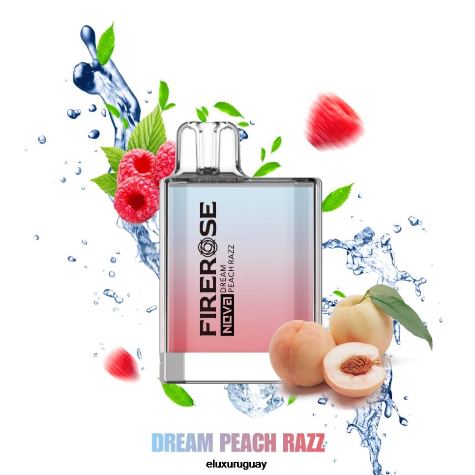 Elux Firerose Nova Vape disponible de 600 inhalaciones razz de melocotón de ensueño RR86T112 - Elux Vape Flavours